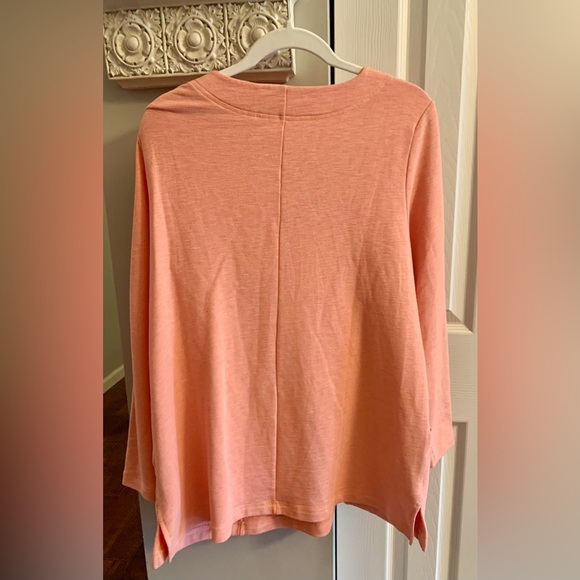 Soft Surroundings Coral Soft Sweatshirt - SZ L - Picture 3 of 6